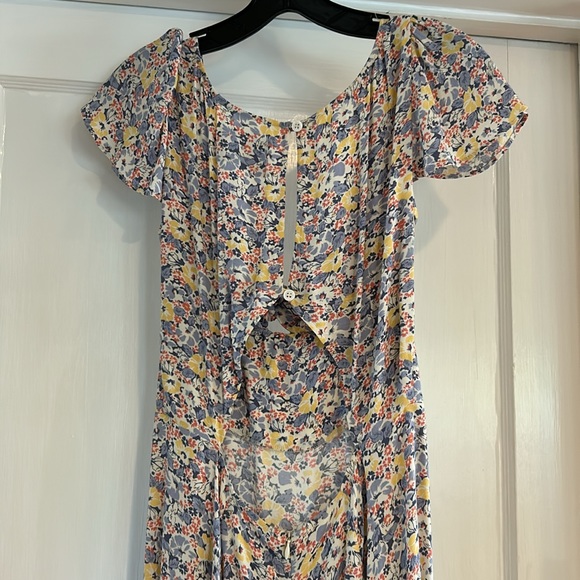 Reformation Elio purple yellow floral dress size 4 - Picture 4 of 4